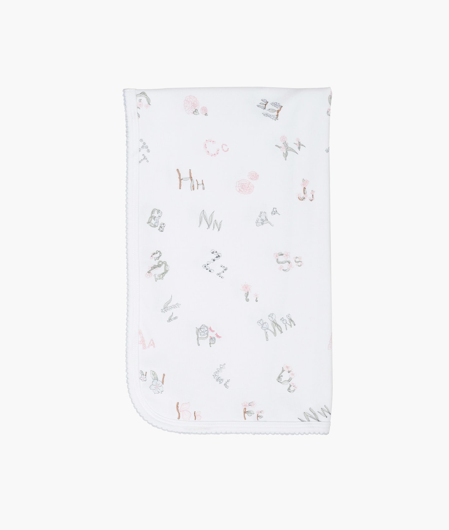 Alphabet Flowers Blanket