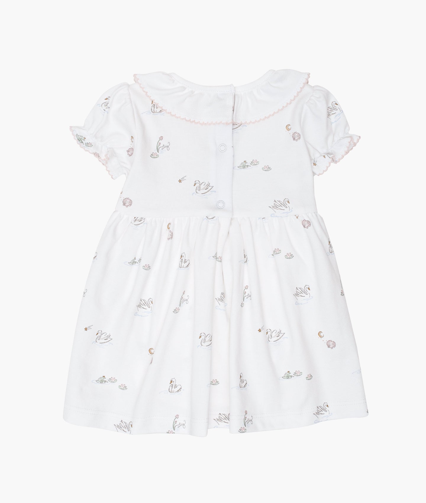 Swans Ruffled Collar Dress