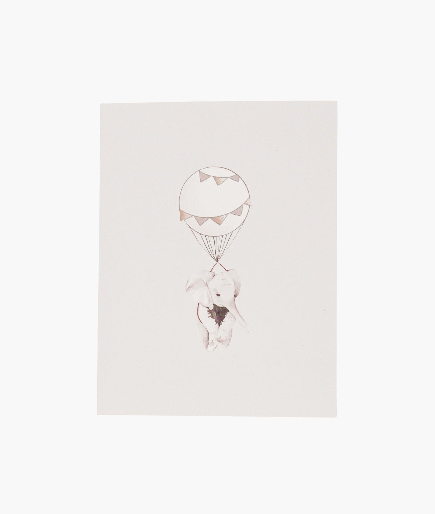 Flying Elephant Greeting Card