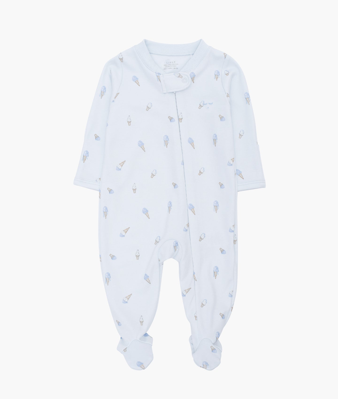Ice Cream Zipper Footie