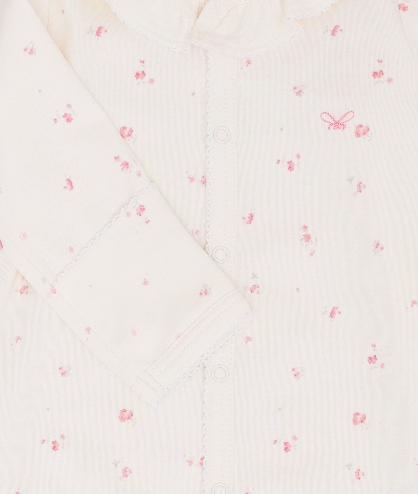 Rose Garden Ruffled Collar Footie