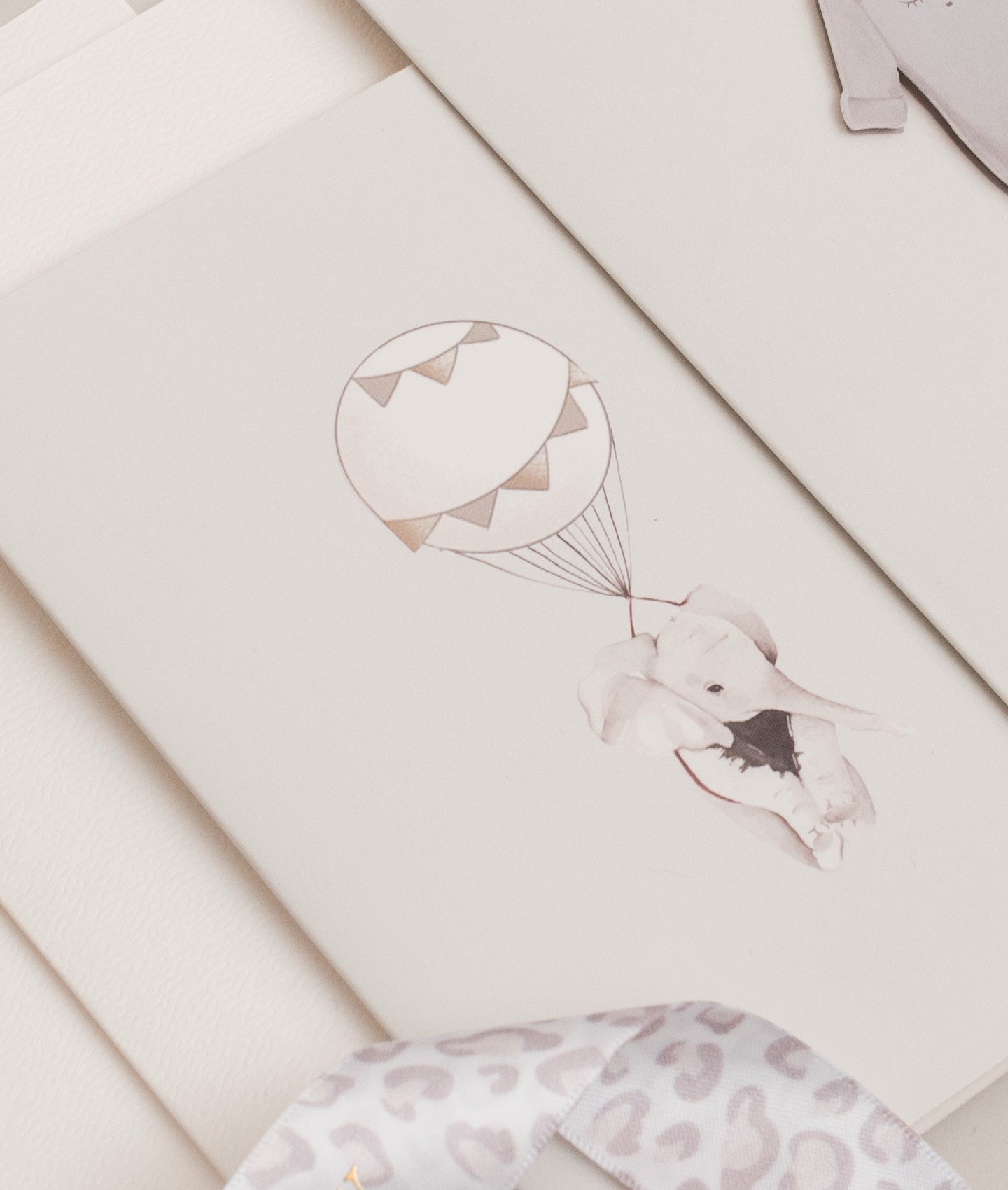 Flying Elephant Greeting Card