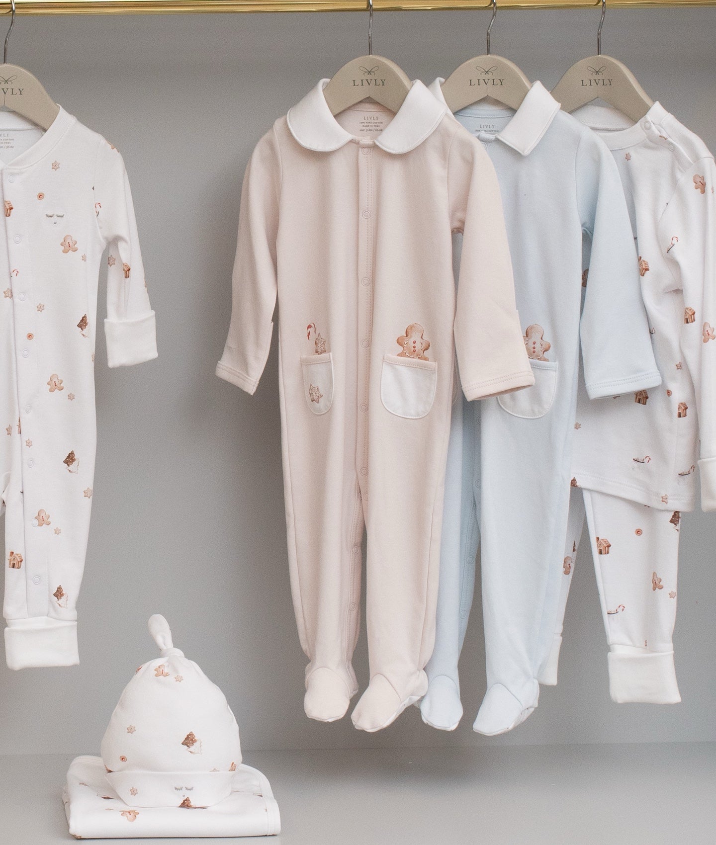 Little Gingerbreads Collar Footie