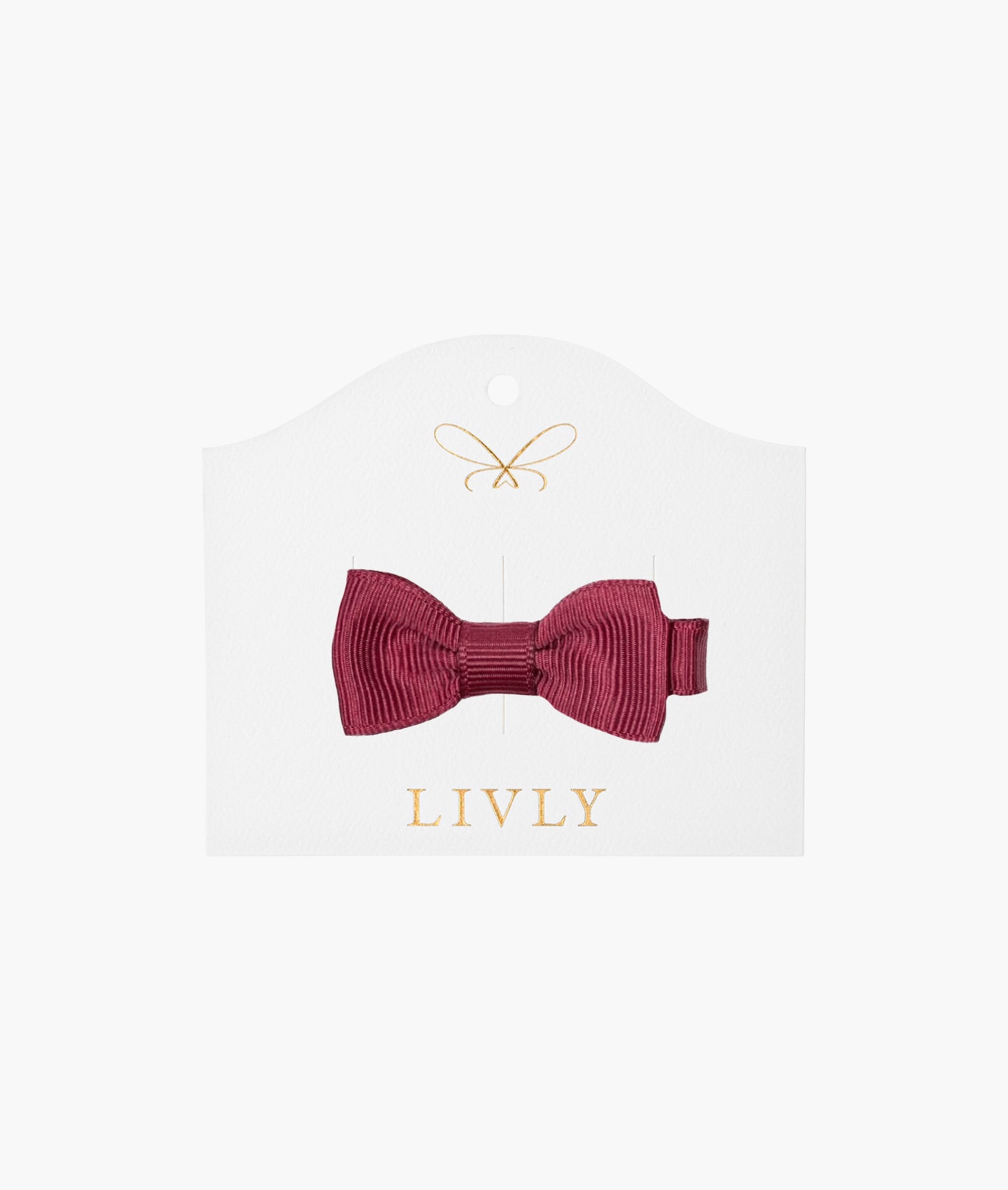 Small Bow Burgundy