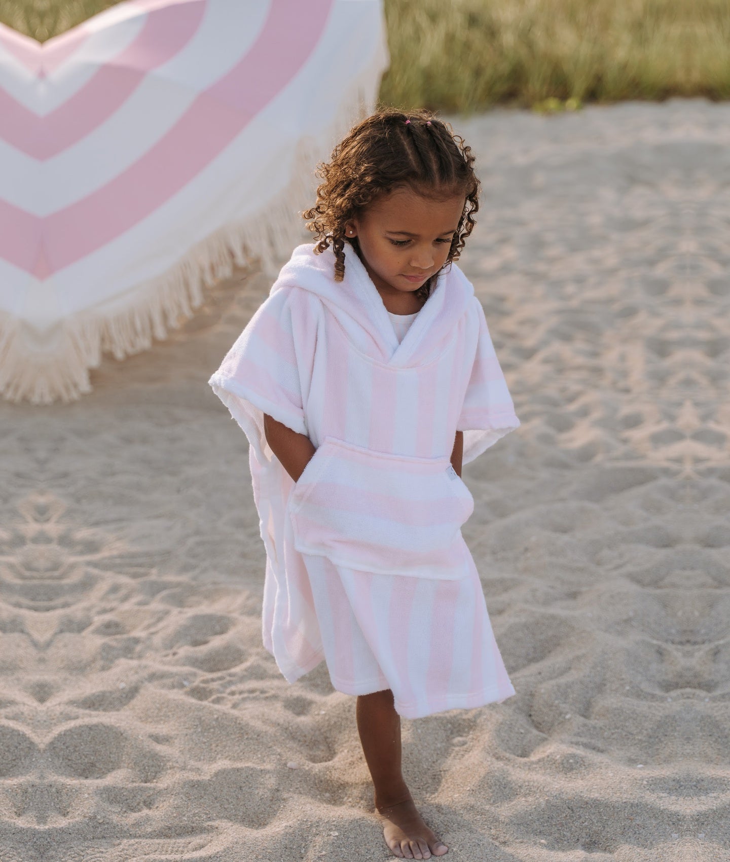 Stripes Bath Poncho
