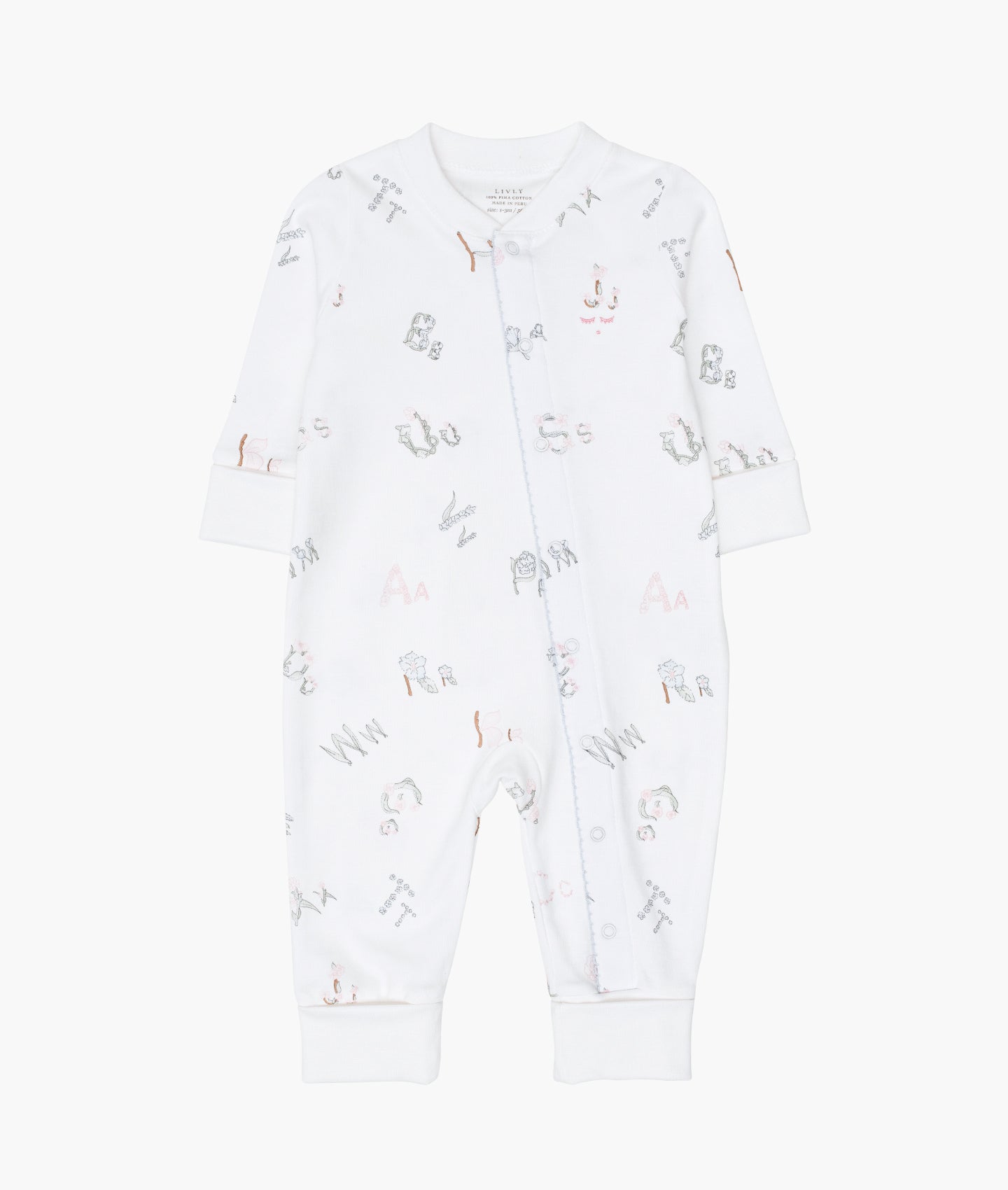 Alphabet Flowers Overall