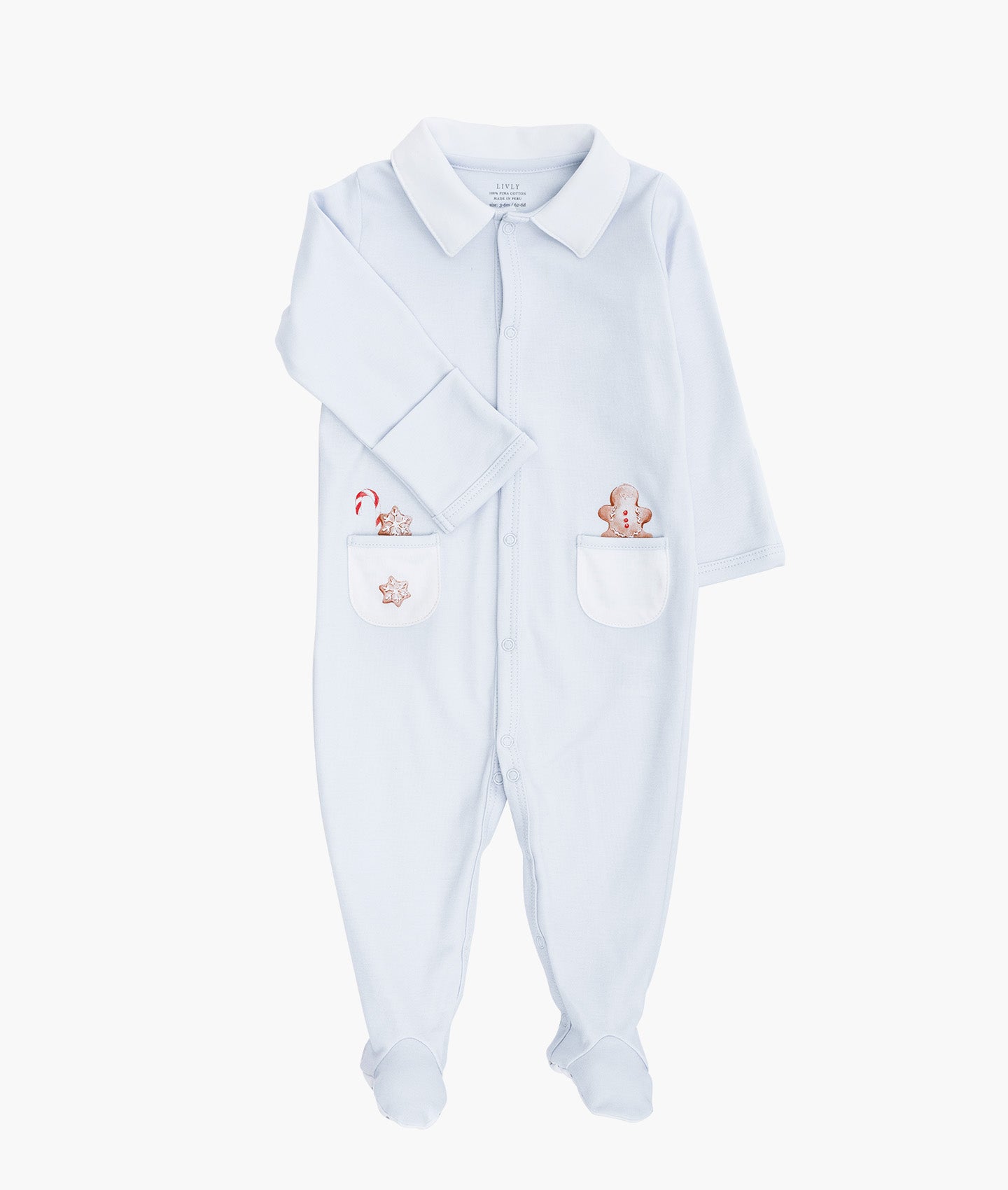 Little Gingerbreads Collar Footie